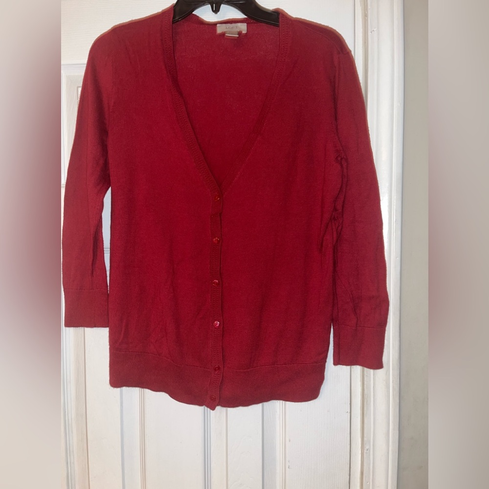 LOFT Red Sweater, Size Medium